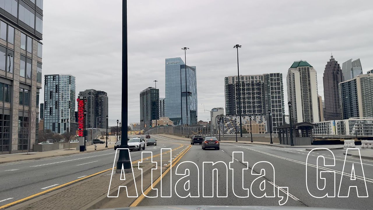 🚗 4K 60FPS POV Drive | Midtown ➡️ Buckhead Atlanta | Saturday Afternoon City Vibes 🌆