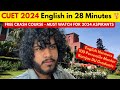 Cuet english in 28 minutes mini crash course 100 free  concepts solving techniquestips cuet