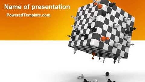 Game of Chess PowerPoint Template by PoweredTemplate.com