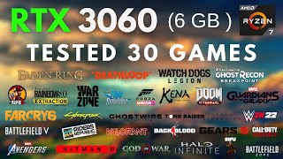 RTX 3060 Laptop + Ryzen 7 5800H | Tested 30 Games in 1080p | Best Settings