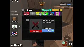 Roblox mm2 mini shopping spree (1.700 gems) *bought zen and dual wield?* •°Read Desc pls°•