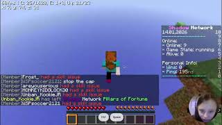 Trying to do the parkour in Shadow Network's PoF lobby!