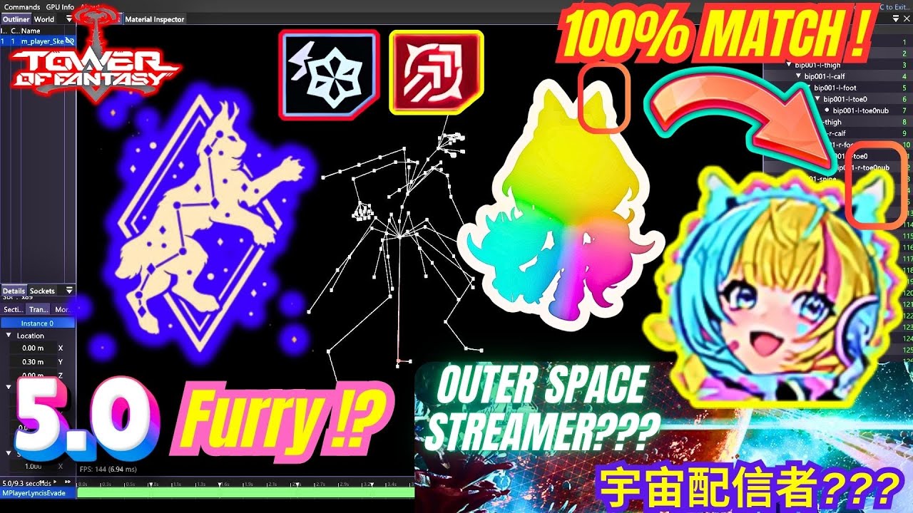 5.0 Lyncis Furry Astro-Streamer❓❓Frost-Volt ATK⁉️Weapon Reveal⁉️Astrology⁉️ Tower of Fantasy 幻塔