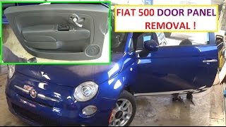 Front Door Panel Removal and Replacement on Fiat 500 2008 2009 2010 2011 2012 2013 2014 2015 2016