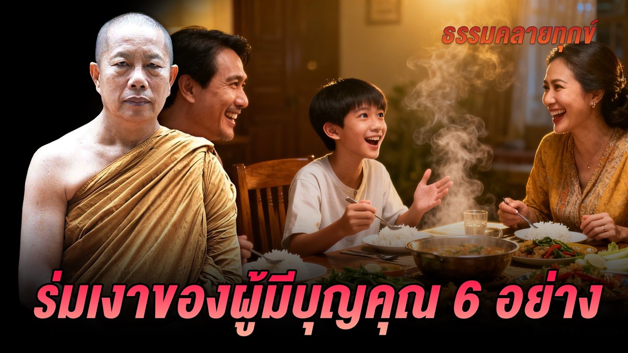 ธรรมคลายทุกข์ : ร่มเงาของผู้มีบุญคุณ 6 อย่าง - จากพระมหาบุญช่วย ปัญญาวชิโร