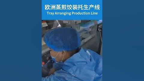 【Tray Arranging Production Line】欧洲蒸煎饺装托生产线#Tray Arranging Production Line#dumpling machine