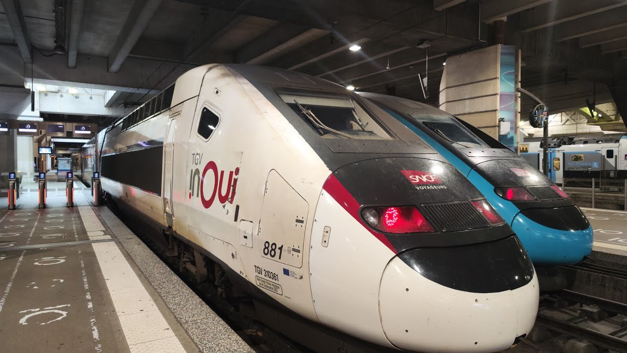 TGV InOui SNCF (TGV DUPLEX) Bordeaux St.Jean,Gironde  - Paris Montparnasse Ile-de-France.