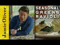 Seasonal greens ravioli  jamie cooks spring  channel 4 mondays 8pm