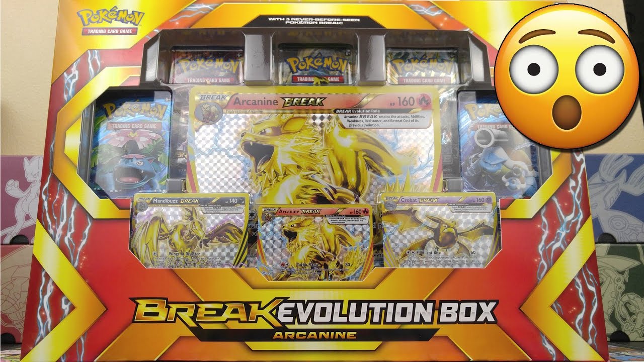 BEST ARCANINE BREAK EVOLUTION BOX POKEMON CARDS EVER!! SECRET RARE PULL! -