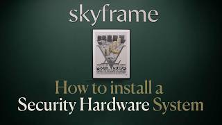 How to Install Security Hanging Hardware | Pro Frame Installation | Skyframe Guide | Step-by-step