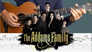 Video thumbnail of "The Addams Family - Easy Guitar Tutorial (MELODY)"