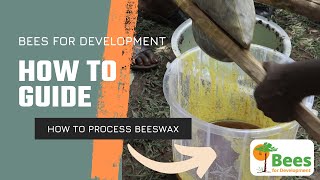 How to process beeswax  (English subtitles)
