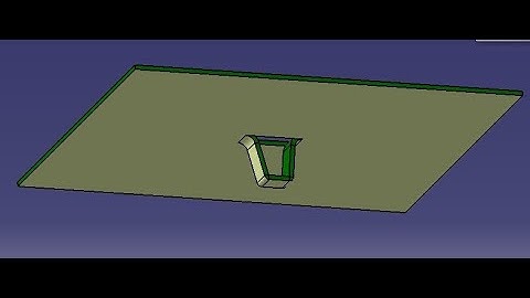 Stamping operation in surface modeling in Catia V5