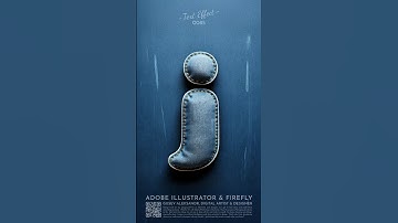 Jeans Text Effect in Adobe Illustrator and Firefly #AdobeFirefly