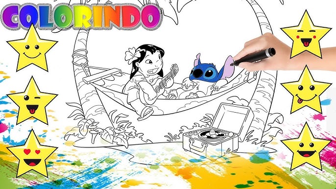 57 desenhos de Lilo e Stitch para colorir