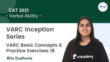 VARC Basic Concepts & Practice Exercises 18 l VARC Inception Series l CAT 2021 l Ritu Mam