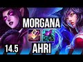 Morgana vs ahri mid  8524 300 games  euw master  145