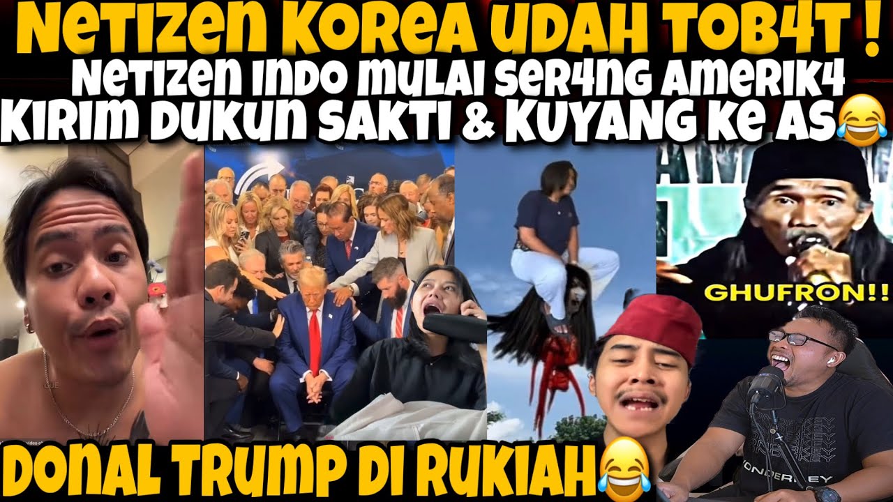 K NET UDAH TOB4T‼️NETIZEN INDO KRIM DUKUN SAKTI & KUYANG KE AMERIK4 SKLIAN RUKIYAH DON4L TRUMP😂