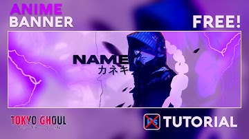 How To Make An Anime Banner/Header for FREE In Pixlr | Tutorial
