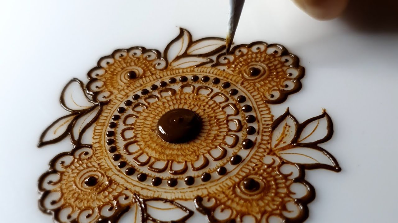 mandala/beautiful flower henna mandala design/easy ad simple mandala/mehendi tattoo/easy henna