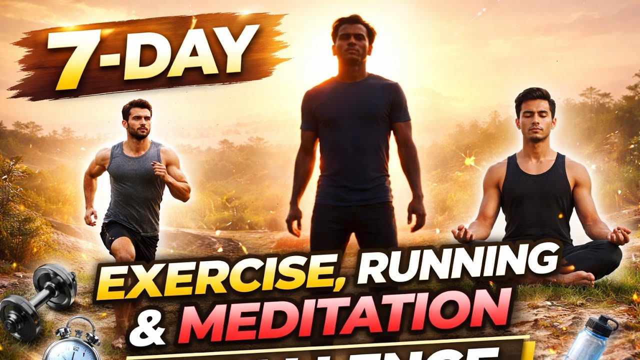 Exercise, Running & Meditation Challenge | Change Your Life | 