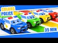 Learn Colors with Police Cars | Kids | Color Rainbow | Police Color