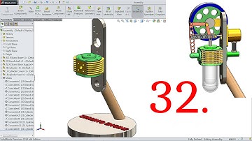 SolidWorks Tutorial Vertical Stirling Engine 32.Assembly 1