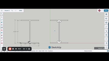 Creating a Real Engineering I Beam in SketchUp 🏗️