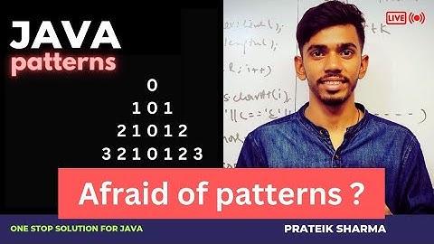 Patterns in java Computer Class 10 ICSE ISC Java Programming