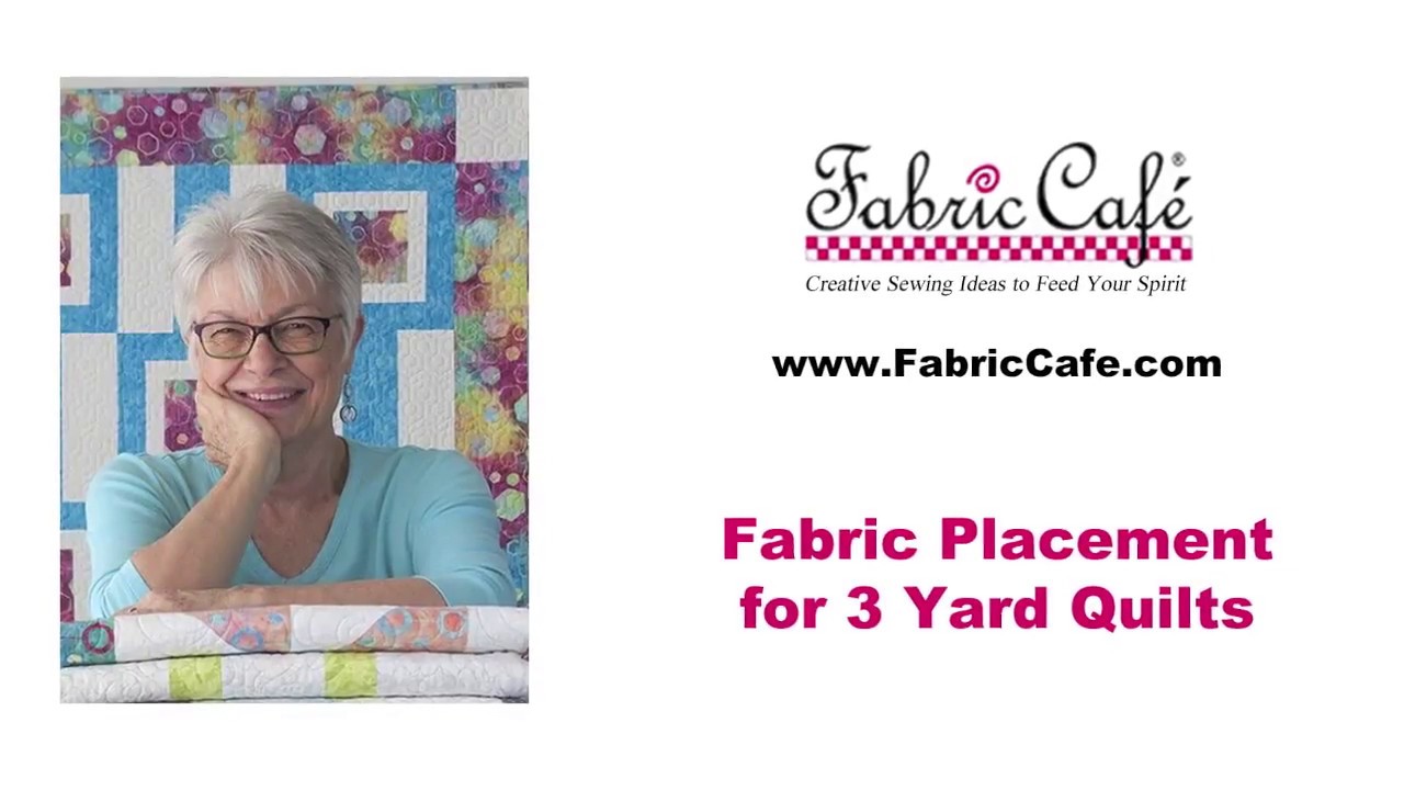 How to place your fabric in a 3 yard quilt pattern YouTube
