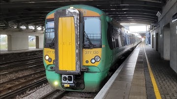 Ex-Southern 377130 & 377122 departing Ashford with 2 tones heading to London Victoria! 15/11/25