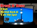 Break &amp; Runs: 9-Ball: Normal Rack &amp; 9 On The Spot: GoPro