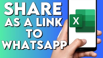 How To Share A Document on Microsoft Excel To Whatsapp As A Link - Phone App