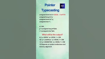 🔥 Pointer Typecasting 🔥| Important MCQ Questions | C Programming Interview Prep #shortsfeed #shorts