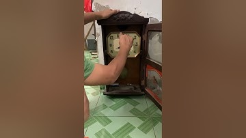 Lên dây cót cho đồng hồ quả lắc #đồng hồ paris