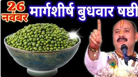 26 नवंबर मार्गशीर्ष बुधवार षष्ठी तिथि के दिन 7 हरे मूंग वाला उपाय जरुर करे ||# Pradeep Ji Mishra