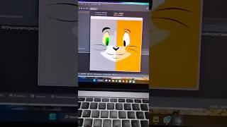 drawing the Tom & Jerry 🫰✨☺️🫣 using python code #short  #shorts #shortvideo
