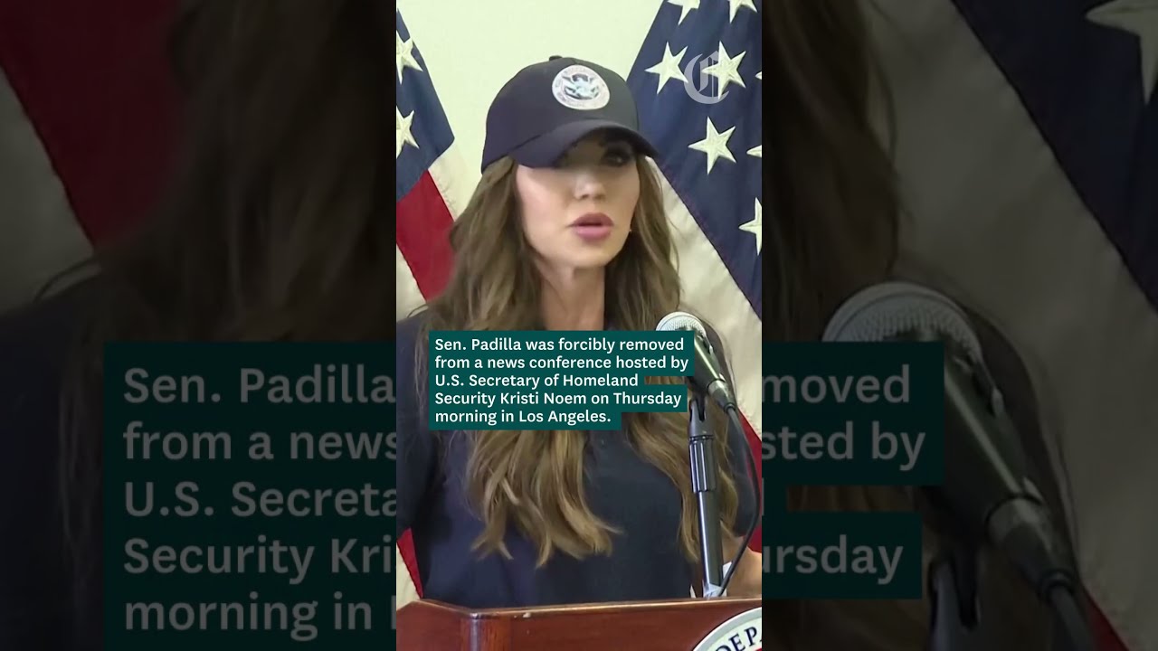 Sen Padilla Forcibly Removed From News Conference Hosted By U S Secretary Of Homeland Security