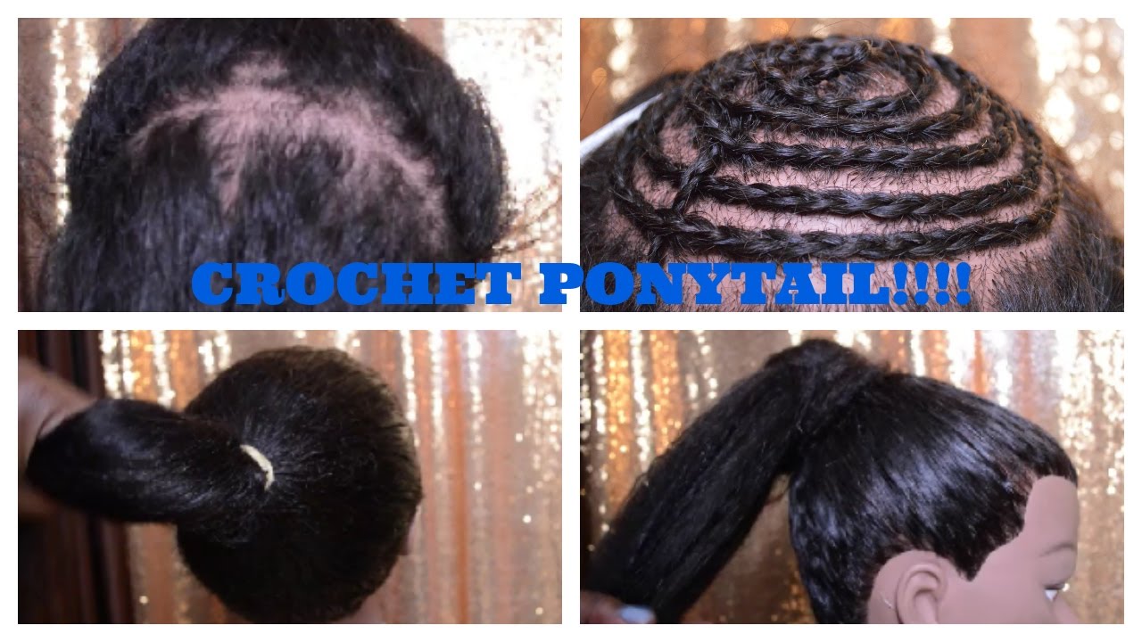 HOW TO CROCHET A PONYTAIL!!! YouTube