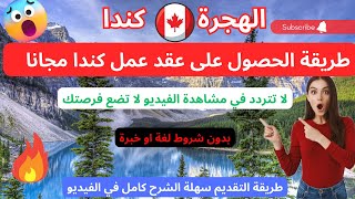 أسهل طريقة للحصول على عقد عمل كندا ??? لا تضع هذه الفرصة   #ghorba #canada #trending #viral #الهجرة