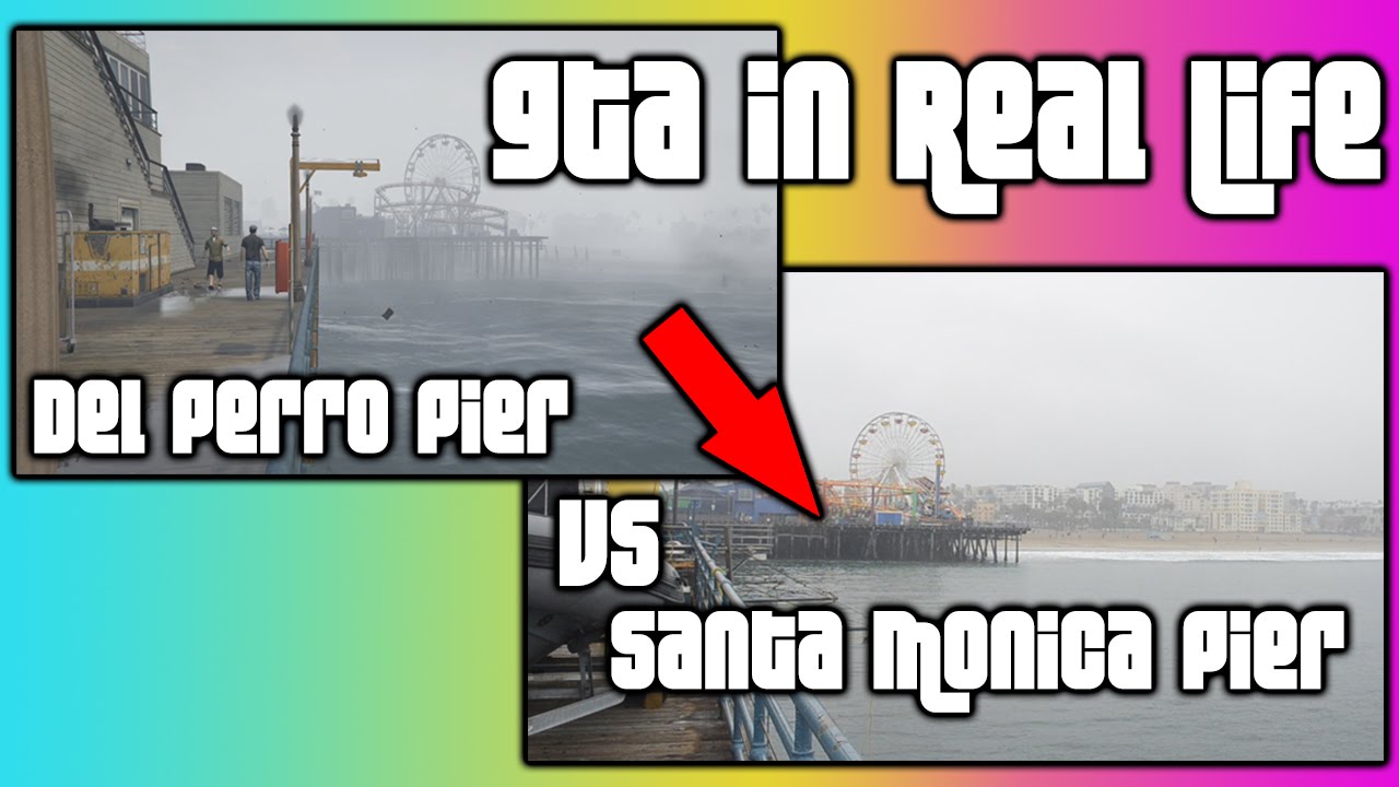 O Pier do GTA 5 na vida REAL! 😱 #Santamonica #Santamonicapier #gta5 #