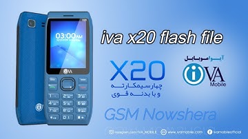 iVa Mobile x20 Flash File || iva Mobile X20 Read Password || iva x20 mobile 2021