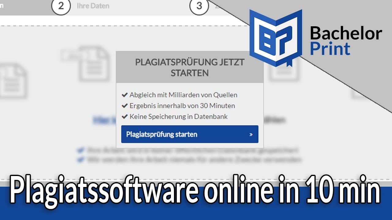 PLAGIATSSOFTWARE Online Plagiatssoftware F r Deine Bachelorarbeit