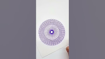 Simple Spirograph design Satisfying ASMR Video #spirograph #artwork