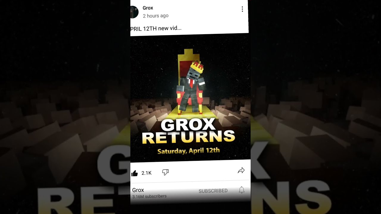 Grox Returns Edit