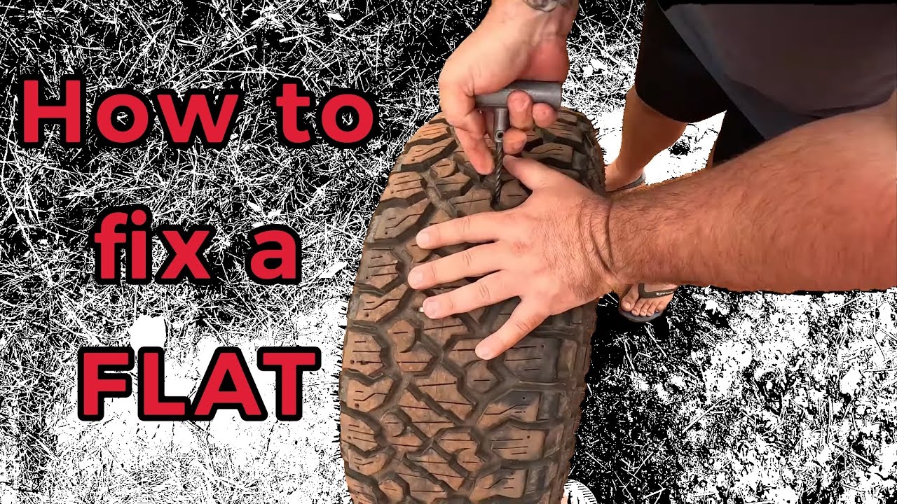 DIY How to Fix a Flat Tire EASY! 
