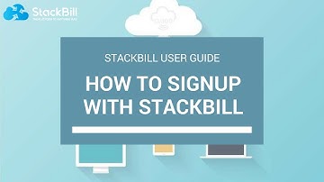 StackBill Cloud Management Portal - Userguide How to Signup with Stackbill