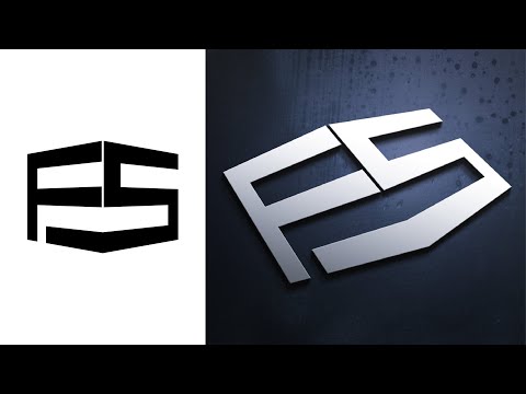How to Design FS Letter Logo In Adobe Illustrator CC | FS LOGO