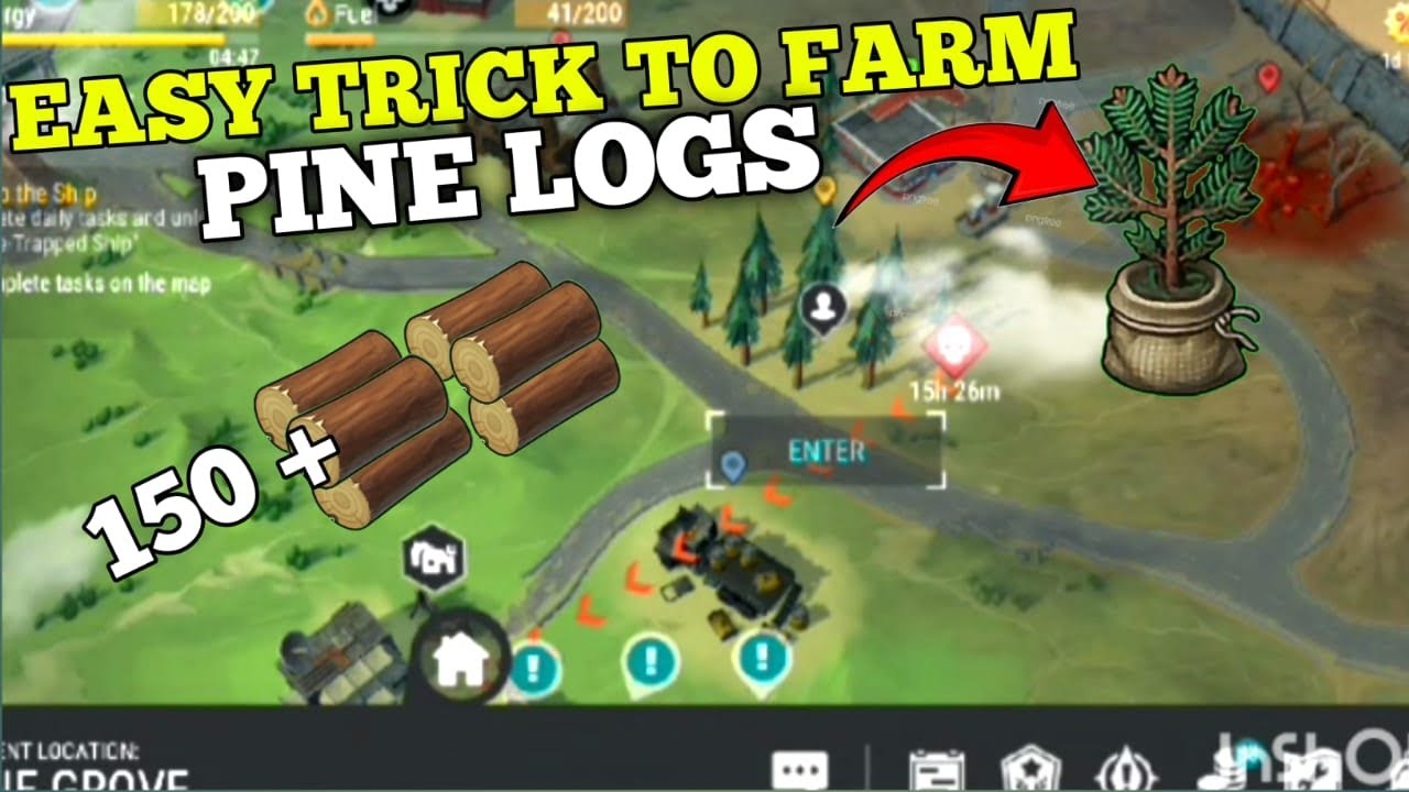 Pine Logs Farming Tricks Last Day On Earth Survival - YouTube