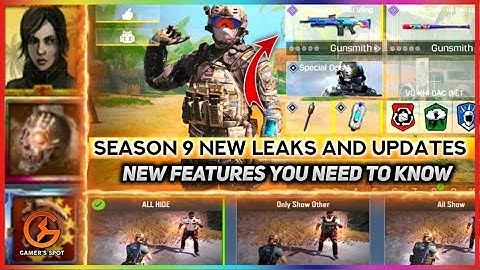 CALL OF DUTY MOBILE | SEASON 9 NEW FEATURES AND LEAKS | NEW UPCOMING MAPS 3D LOOK | NEW AVATARS